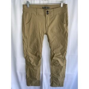 Prana Pants Womens 6 Halle Straight Brown Earthbound Hiking Stretch W4119RG23